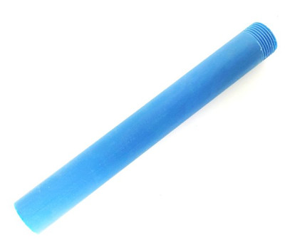 ROHR blau Ø 33mm - einseitig 1" AG (Außengewinde) - Länge 118 cm (+/-1) - Stangenware