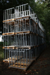 Gitterboxen auf Holzpalette - 2te Wahl <br>IBC Korb WERIT - IBC Gitterbox