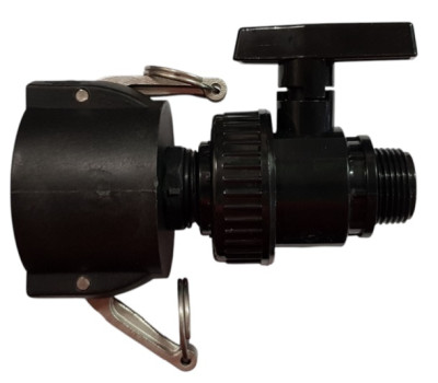 IBC tap DN50 CAMLOC - drain tap with 1" male IBC tap DN50 CAMLOC - drain tap with 1" male