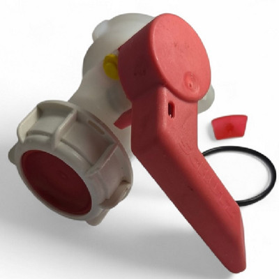 SCHÜTZ Klappenhahn DN50 S75x6 auf DN50 NPS - Konus (EPDM - PP) - SONDERPOSTEN SCHÜTZ Klappenhahn DN50 S75x6 auf DN50 NPS - Konus (EPDM - PP) - SONDERPOSTEN