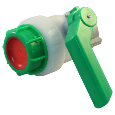 Kugelhahn DN50 S60x6 mit frei drehender Alumutter (75mm) - RESTPOSTEN