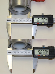 Kugelhahn DN50 mit frei drehender Alumutter (60mm) - RESTPOSTEN