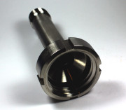 IBC Adapter V4A - DN50 S60x6 IG auf 1 Zoll AG - lang - Sonderlänge 170mm